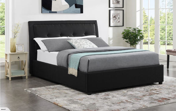 Double Gas Lift Bed - Black